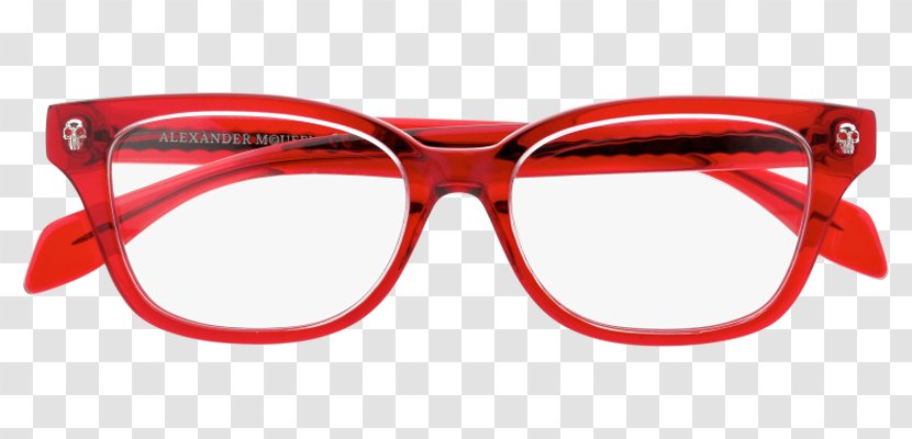 Goggles Sunglasses Alexander McQueen - Red - Mcqueen Transparent PNG