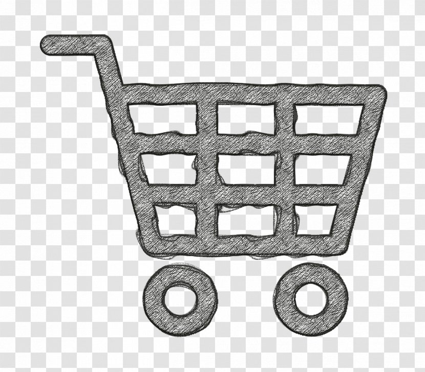 Minimal Universal Theme Icon Supermarket Shopping Cart - Auto Part Transparent PNG