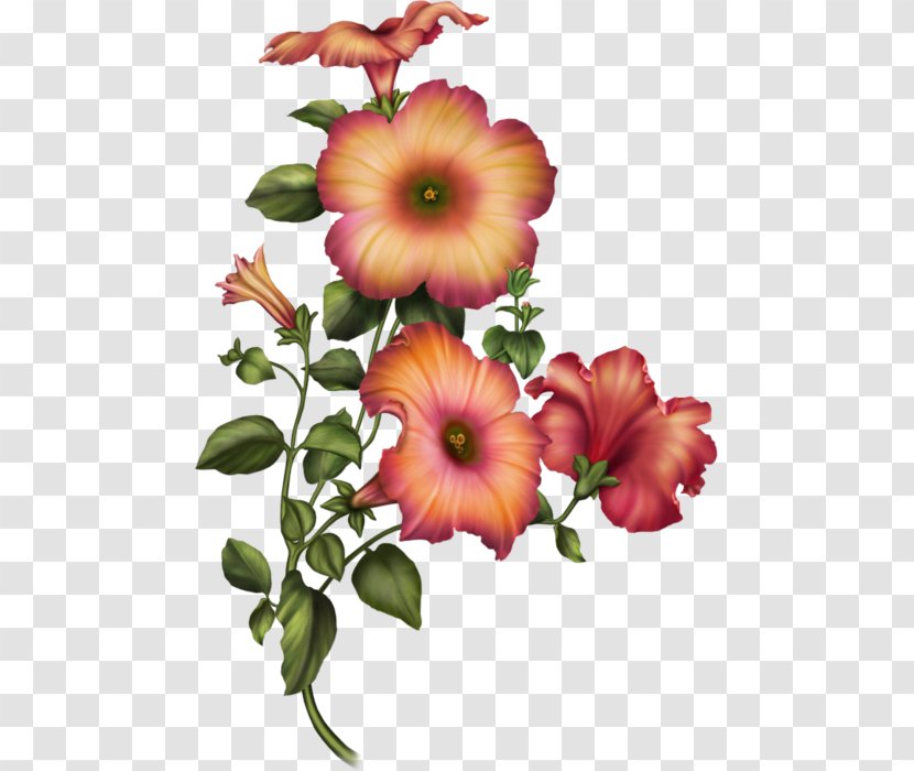 Cut Flowers Painting Desktop Wallpaper - Art - Flower Transparent PNG
