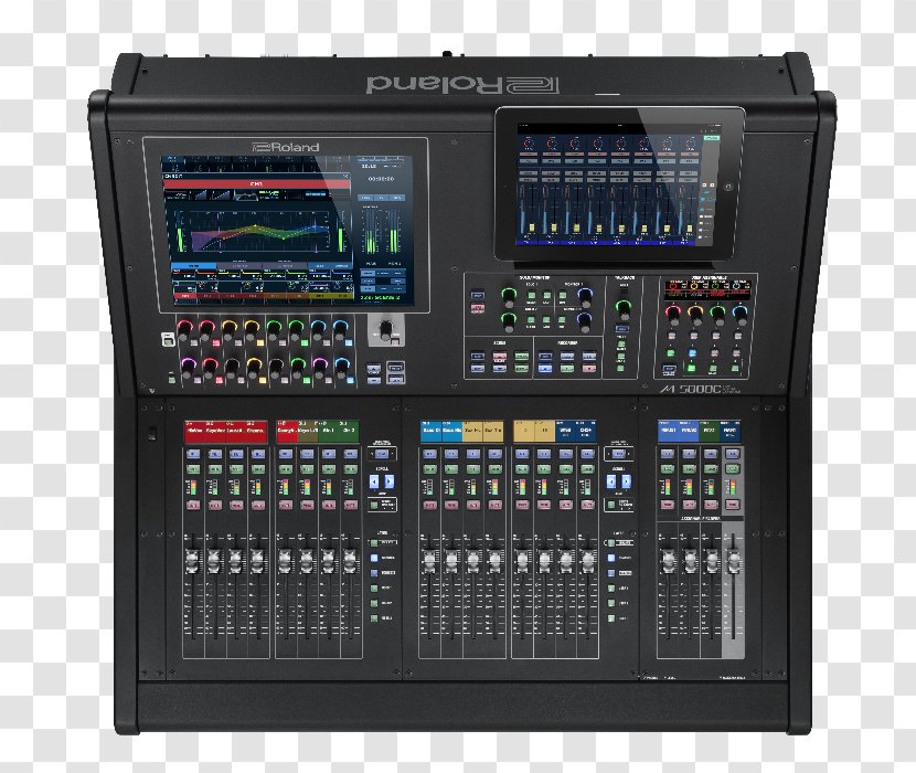 Audio Mixers Roland Corporation Digital Mixing Console Sound Musical Instruments - Flower Transparent PNG