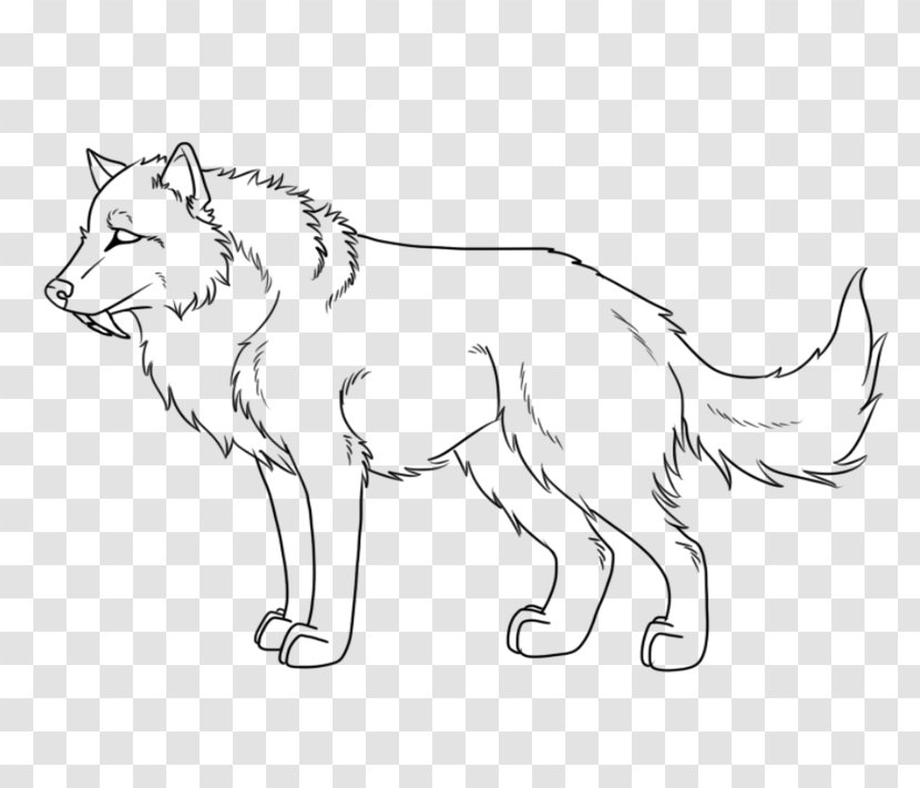 Dog Breed Red Fox Line Art White - Fauna Transparent PNG