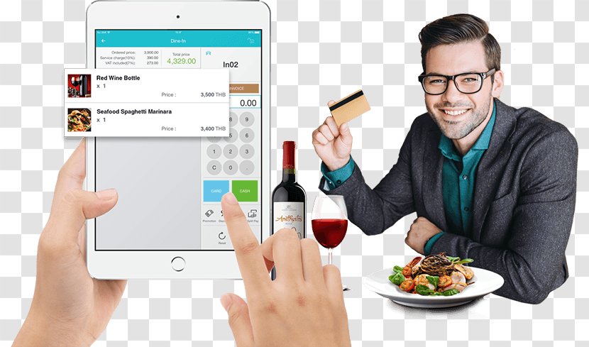 Mobile Phones Buffet Restaurant Food Point Of Sale - Communication Device - Management Transparent PNG