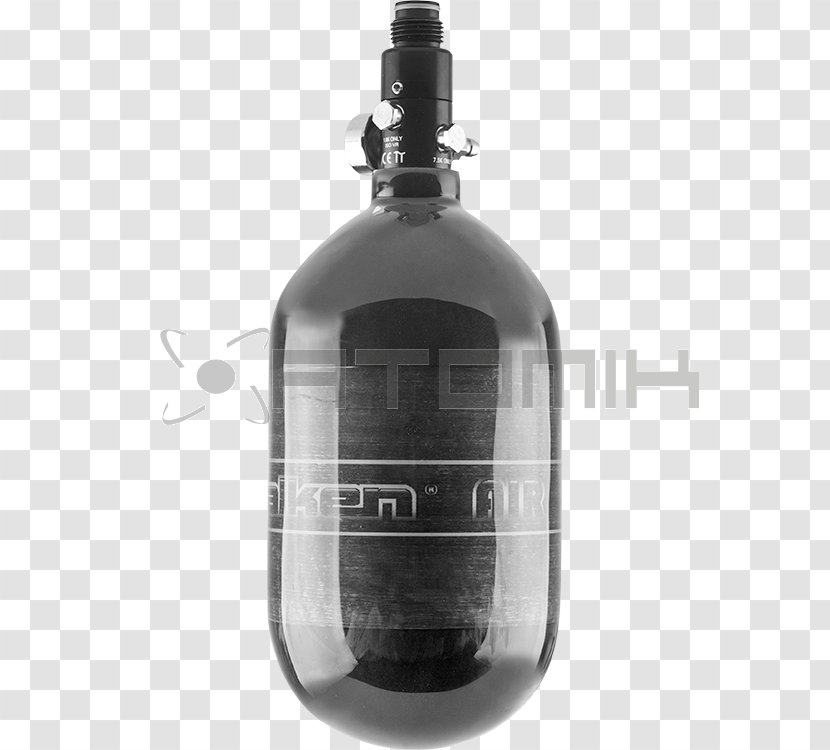 Compressed Air Paintball Glass Bottle Diving Cylinder Fiber - Carbon Dioxide Transparent PNG