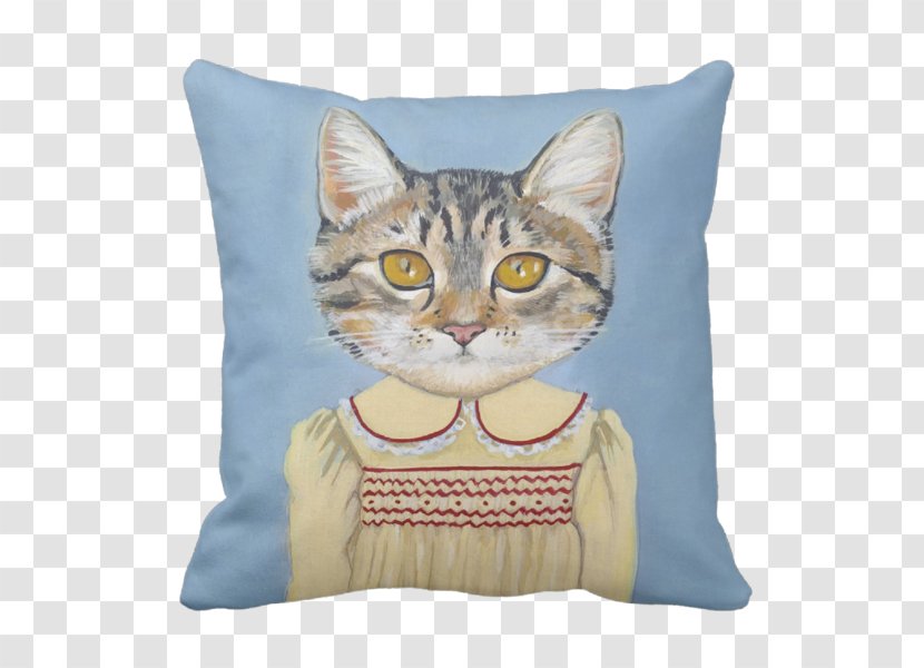 Cat Kitten Cushion Clothing Throw Pillows - Like Mammal Transparent PNG