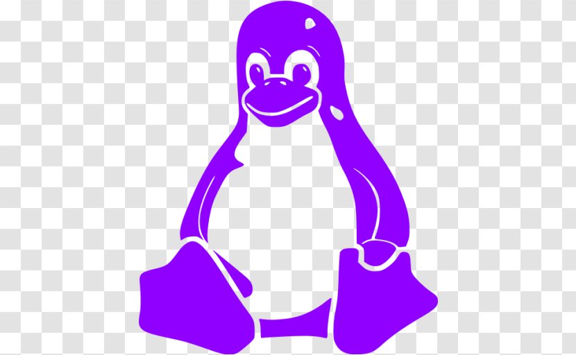 Tux Racer Linux - Silhouette Transparent PNG