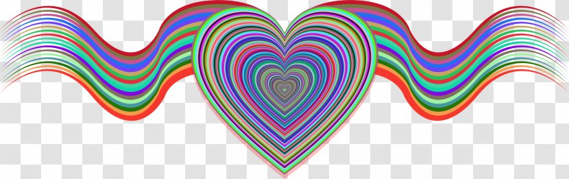 Ribbon Heart Clip Art - Watercolor Transparent PNG