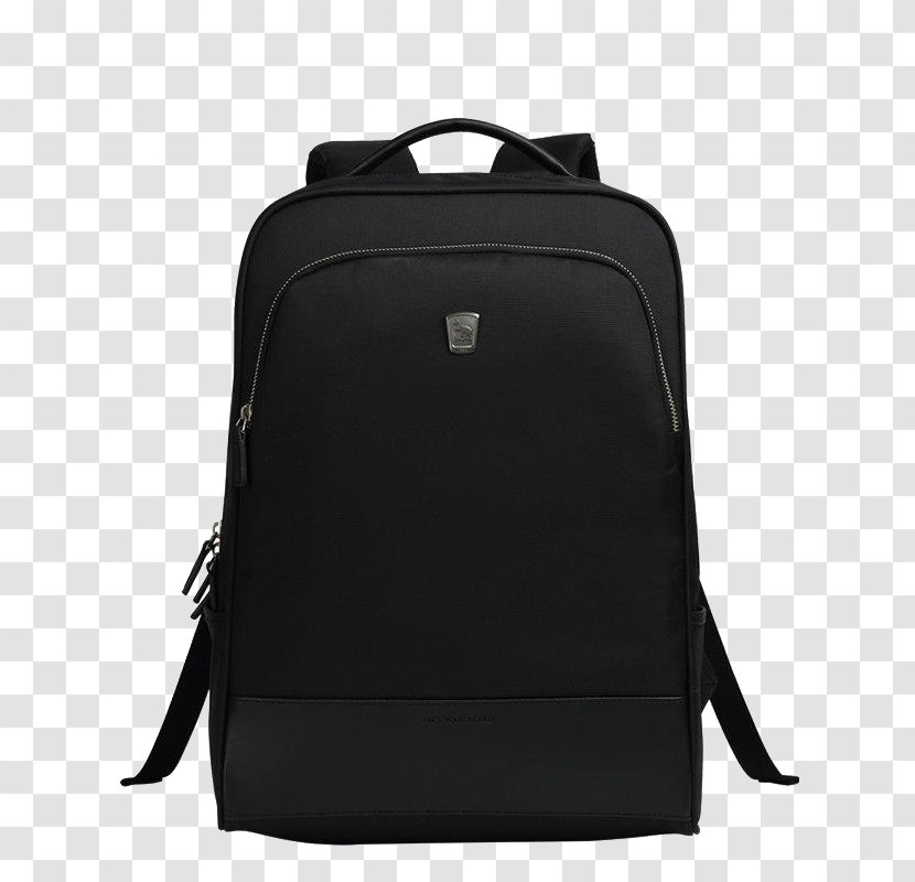 Baggage Backpack Travel Satchel - Brand - Simple Black Bag Transparent PNG