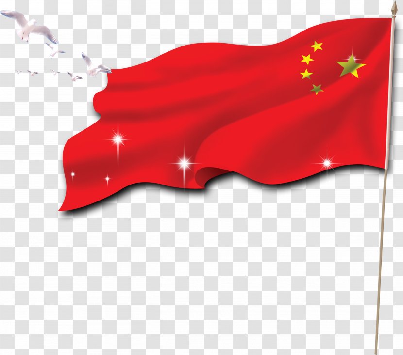 Flag Of China National Day The Republic - Flag, Red, 7.1 Creative Transparent PNG