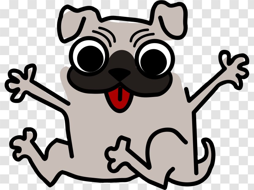 Pug Puppy Cat Funny Animal Clip Art - Cuteness - Pet Cliparts Transparent PNG