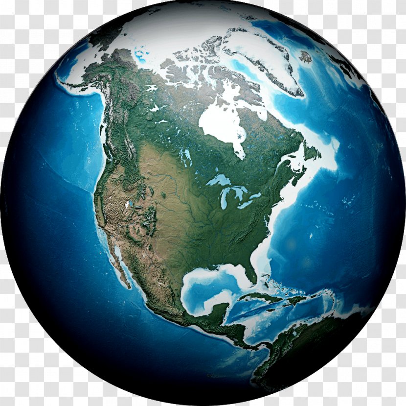 Earth United States Globe Terrain Cartography - Silhouette Transparent PNG