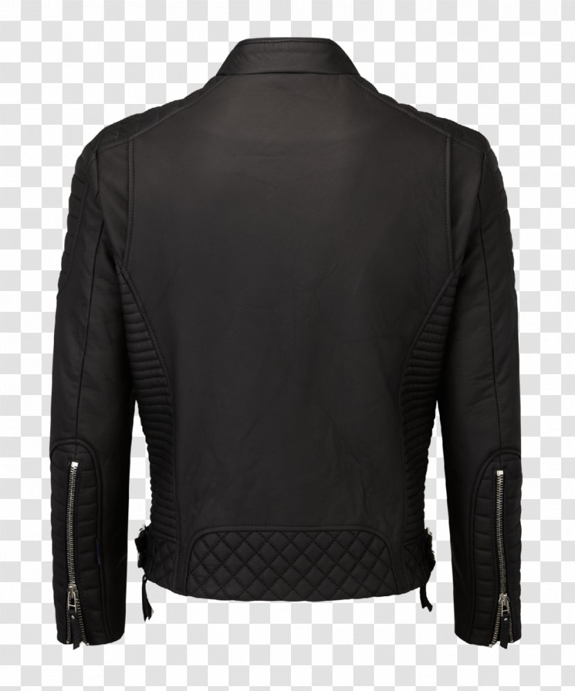 Leather Jacket T-shirt Tracksuit Sweater Hugo Boss - Crew Neck Transparent PNG