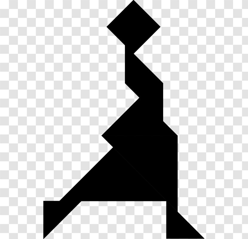 Tangram Clip Art - Dance - Geometry People Transparent PNG