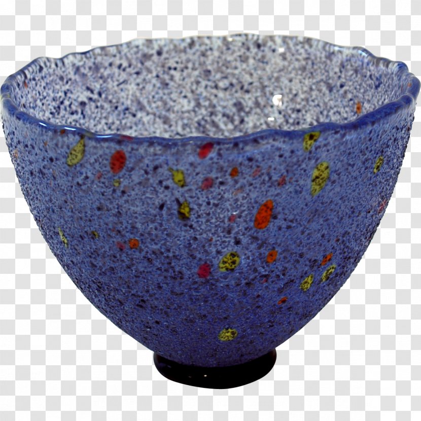 Glass Kosta Glasbruk Cobalt Blue Bowl Ceramic Transparent PNG