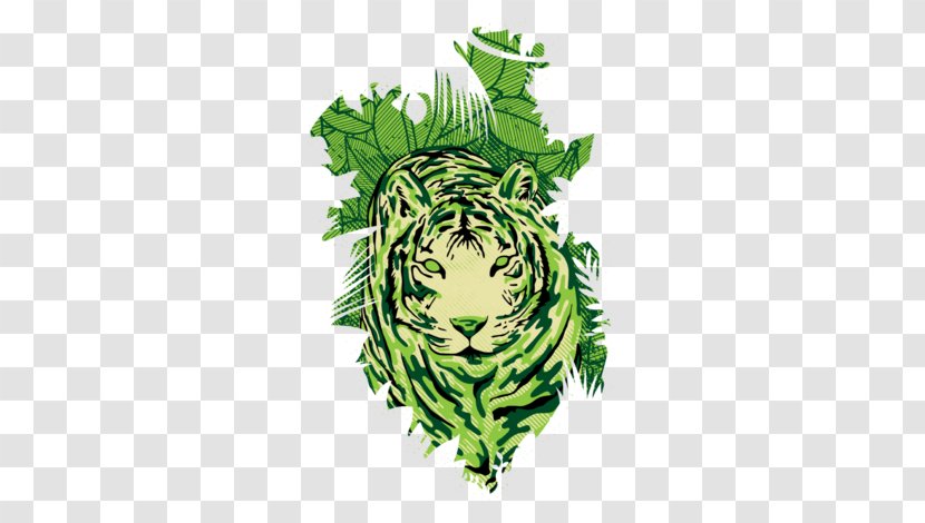T-shirt Tiger II Hoodie - Tree - King Cliparts Transparent PNG