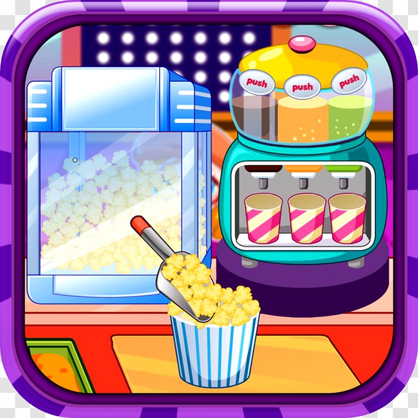 Fast Food Popcorn Makers Cuisine - Screenshot Transparent PNG