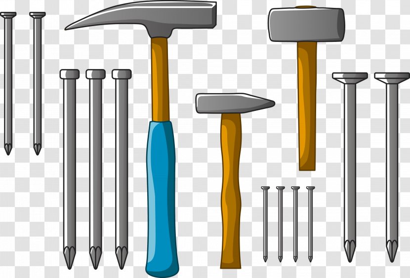 Euclidean Vector Hammer Tool Transparent PNG