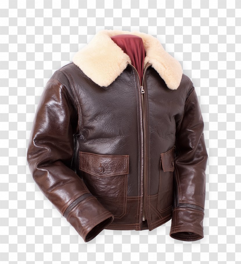 Leather Jacket Eastman Flight United States Army Air Forces - Sheepskin Transparent PNG