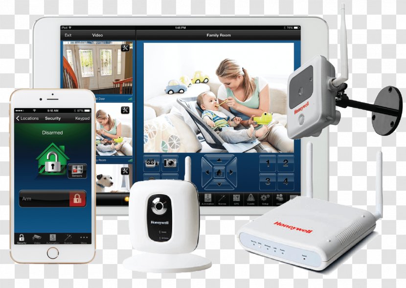Security Alarms & Systems Home Automation Kits Closed-circuit Television - Communication - Monitoring Transparent PNG