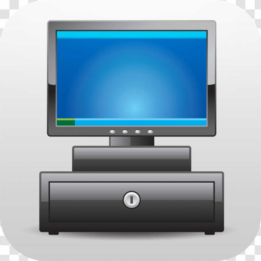 Cash Register Drawing Point Of Sale - Computer Monitor - Barcode Design Transparent PNG