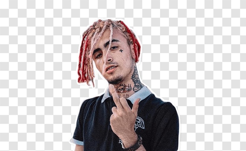 Lil Pump Drawing Musician Artist Caricature - Headgear - Parental Advisory Sticker Transparent PNG