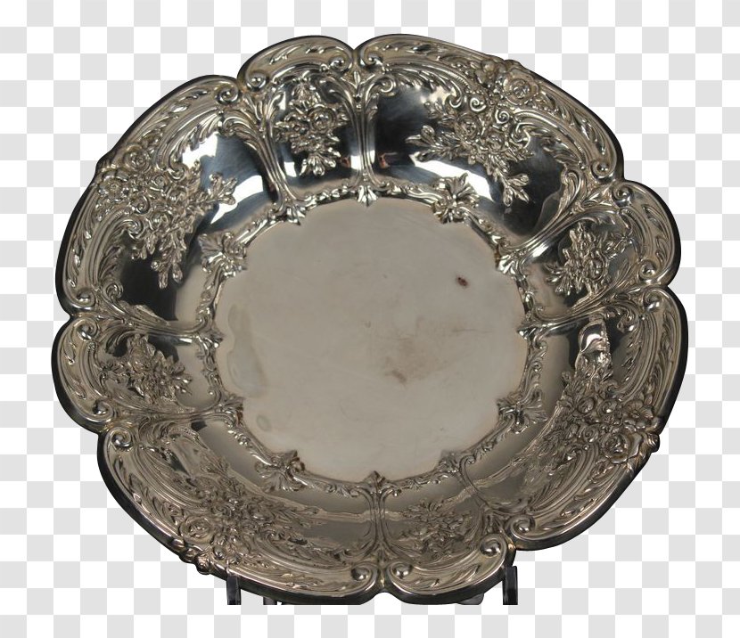 Plate Silver Platter Tableware - Dinnerware Set Transparent PNG