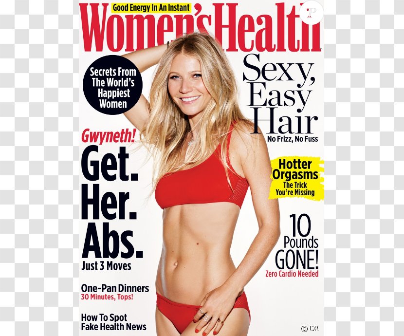 Gwyneth Paltrow Women's Health Magazine - Frame Transparent PNG