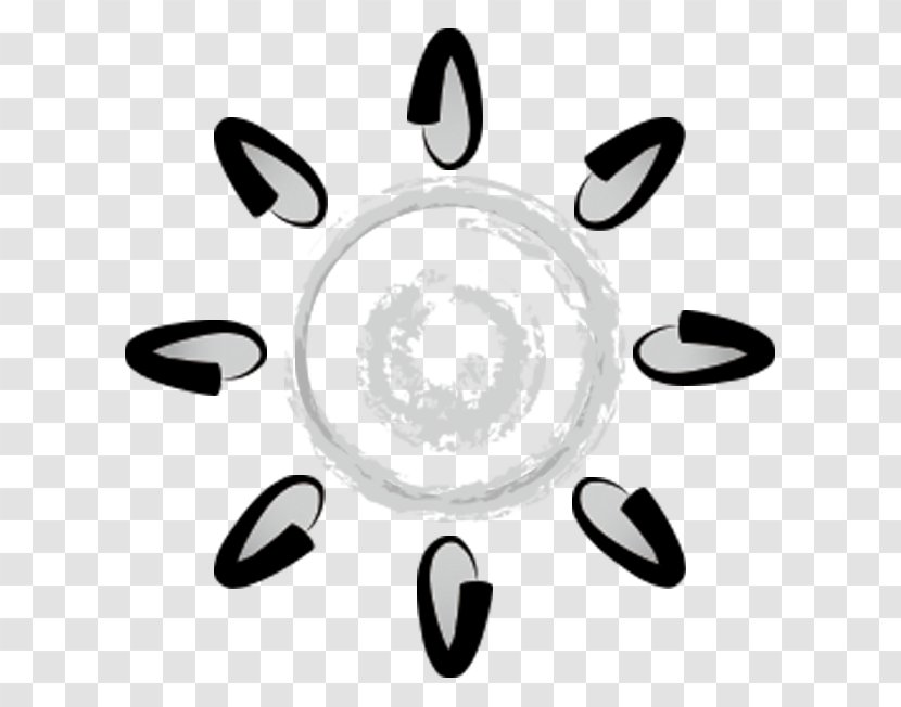 Black And White Circle - Brand - Gray Sun Transparent PNG