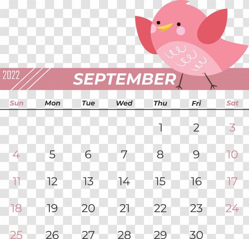 Line Calendar Font Pink M Pattern Transparent PNG