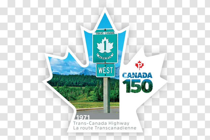 150th Anniversary Of Canada Trans-Canada Highway Postage Stamps Post Mail - Logo - Day Sign Transparent PNG