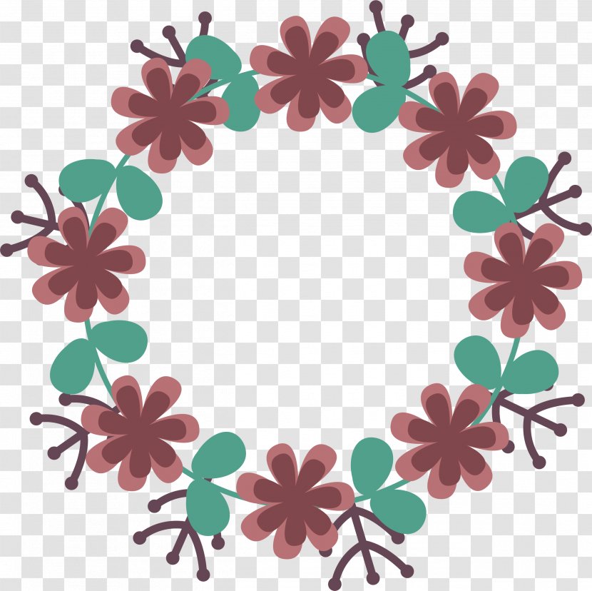 Cartoon Flower Decorative Frame - Wildflower - Floral Design Transparent PNG