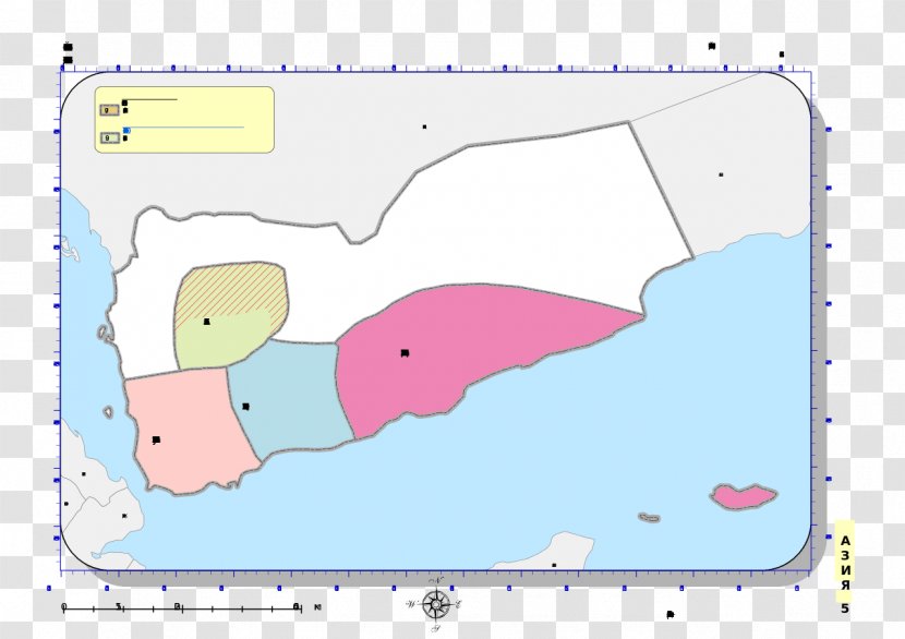 North Yemen Civil War Austria-Hungary - Flower - Old Map Transparent PNG