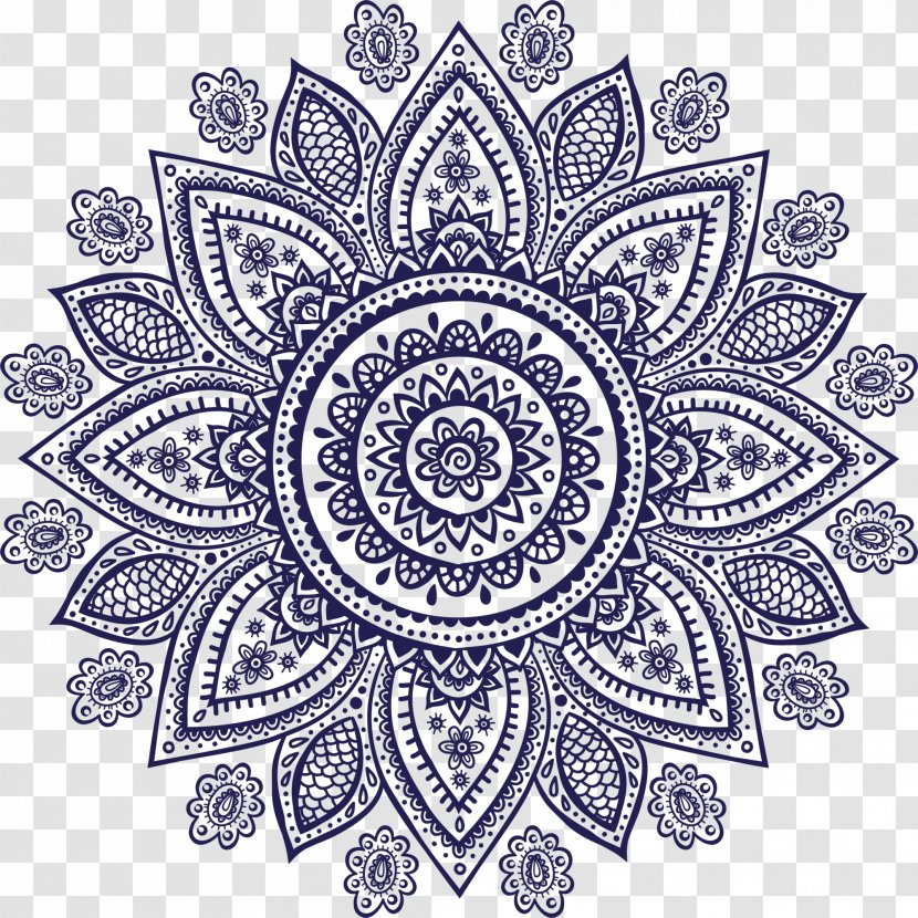 Ornament Royalty-free Mehndi Clip Art - Motif - Purple Pattern Transparent PNG