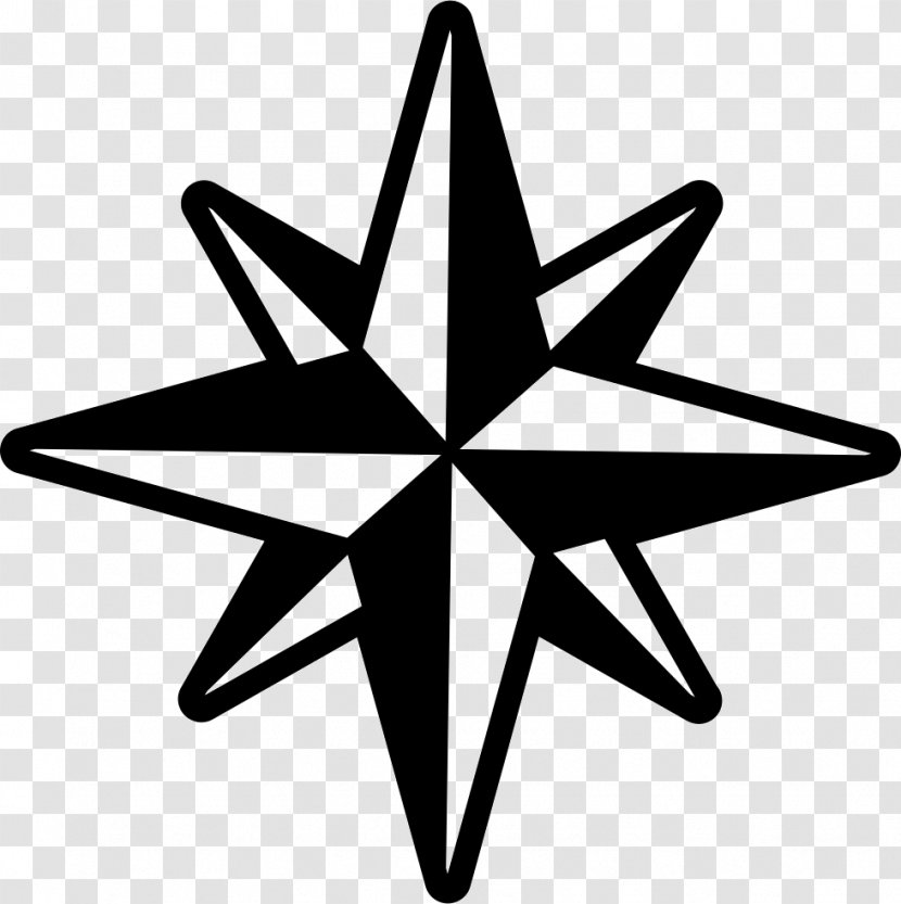Compass Rose Wind - Star Transparent PNG
