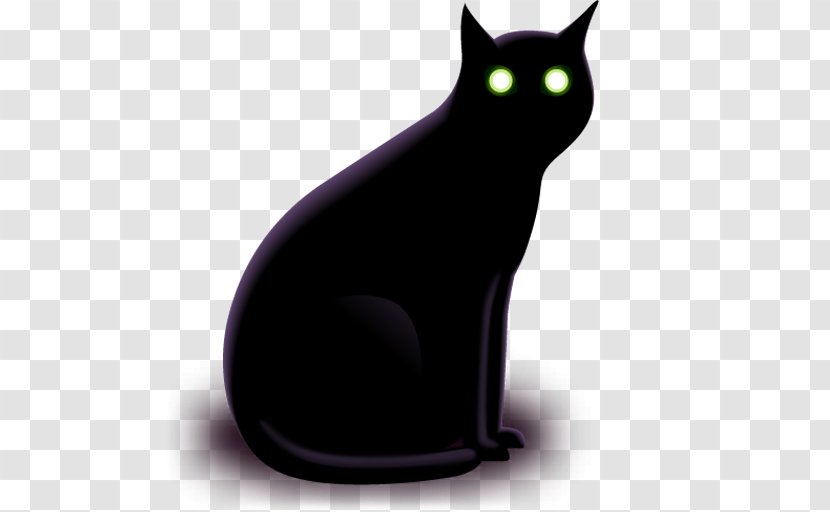 Black Cat Kitten - Iconfinder - Simple Transparent PNG