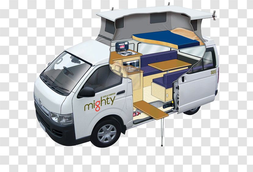 Toyota HiAce Campervans Car - Recreational Vehicle Transparent PNG