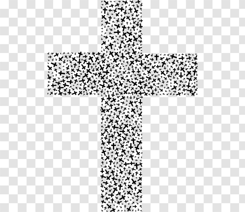 Fractal Christian Cross Crucifix Clip Art - Neck - Easter Background Vector Transparent PNG