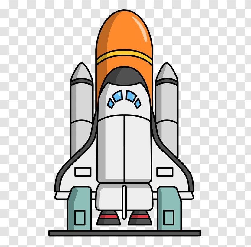 Cartoon Space Shuttle Clip Art - Outer - Astronaut Transparent PNG