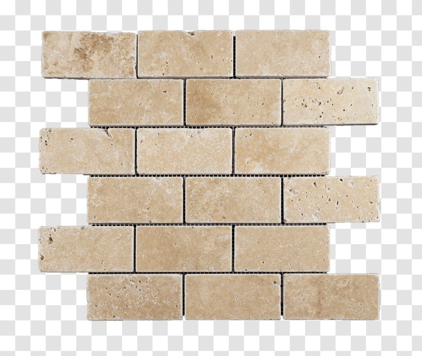 Tile Wall Brick Travertine Mosaic - Marble Transparent PNG