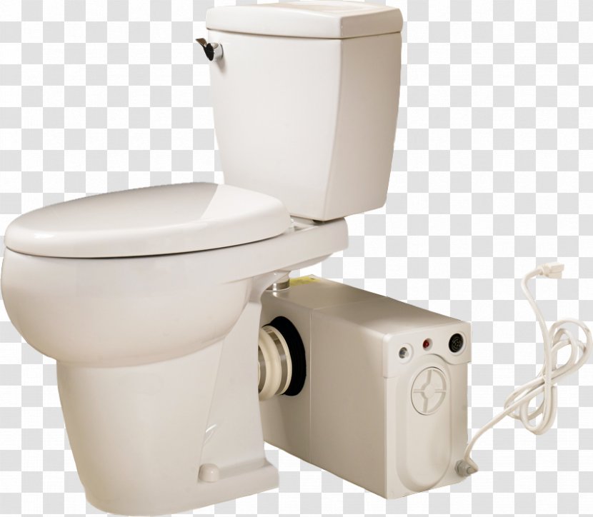 Flush Toilet Maceration Basement Bathroom - Sewage Treatment - Bowl Transparent PNG