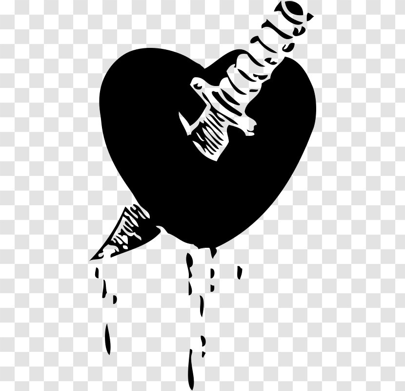 Knife Heart Stabbing Clip Art - Tree Transparent PNG