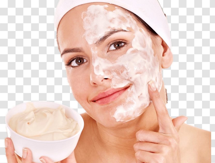 Facial Mask Curd Face Yoghurt - Cheek Transparent PNG