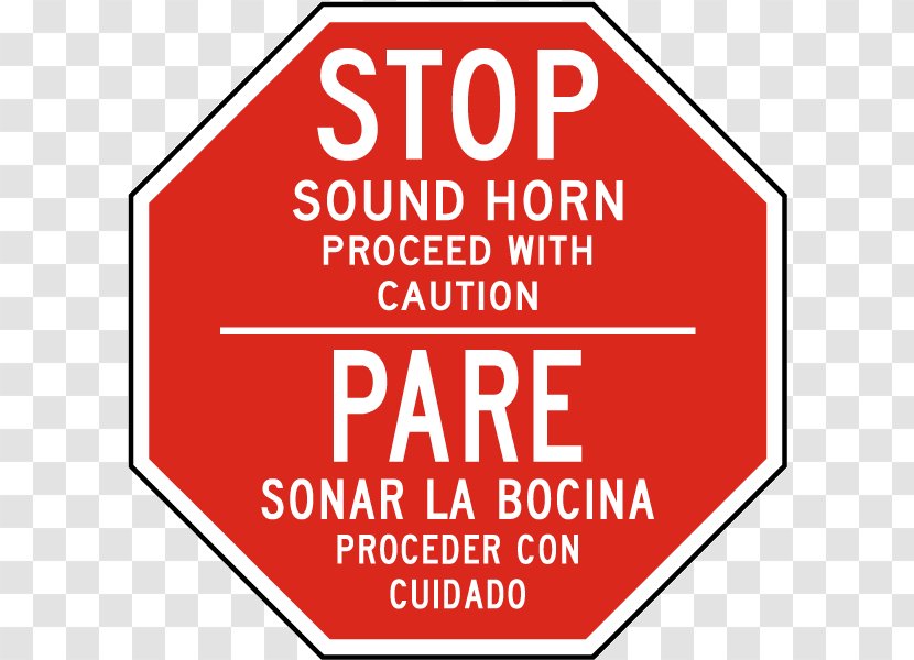 Stop Sign Stencil Warning - Art - Sound Transparent PNG