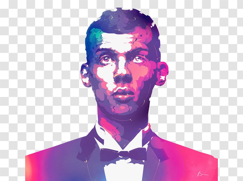 Stromae Art Singer-songwriter Behance Illustration - Cartoon - Digital Men's Avatar Transparent PNG