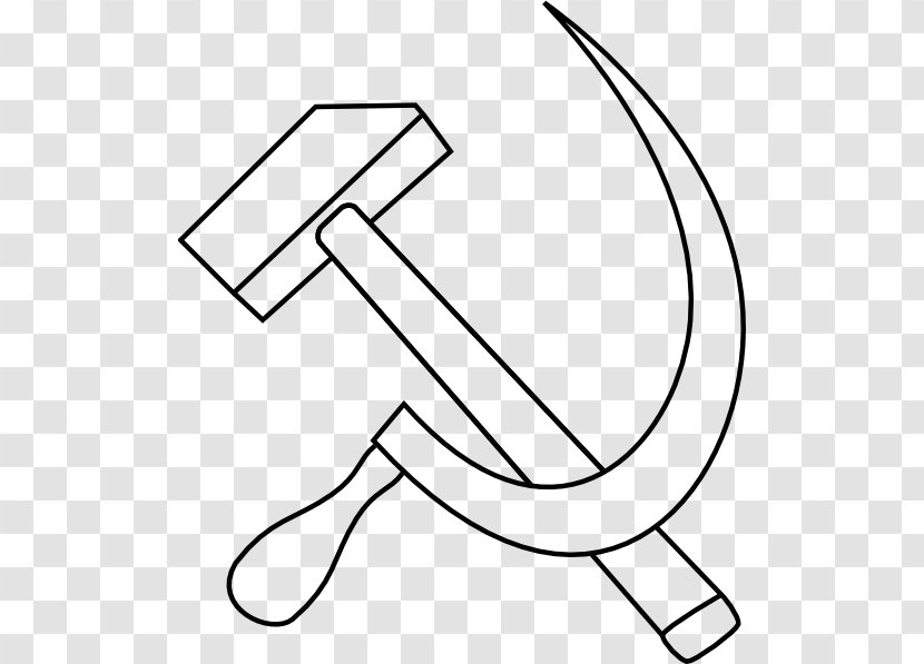 Soviet Union Hammer And Sickle Communist Symbolism - Cartoon Fingerprint Transparent PNG