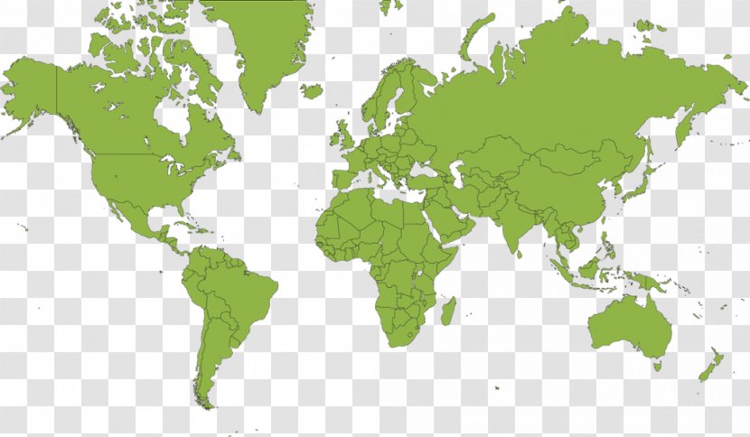 World Map Globe - Mapa Polityczna Transparent PNG