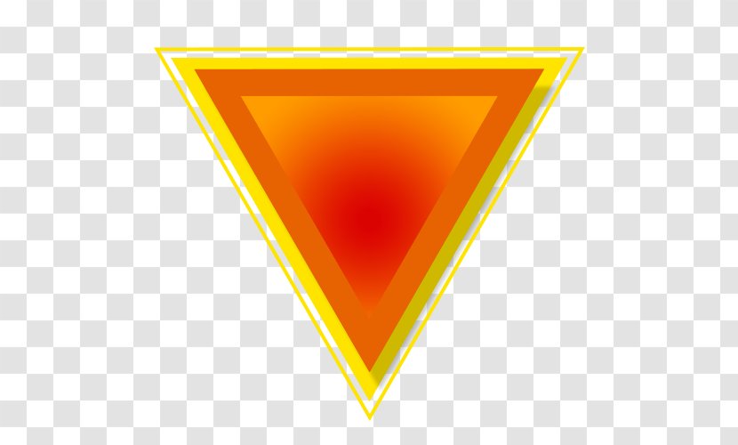 Triangle Geometry - Orange - Background Transparent PNG