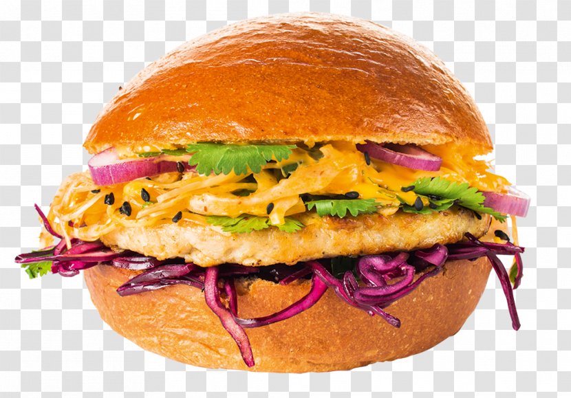 Salmon Burger Hamburger Cheeseburger Breakfast Sandwich Buffalo - Slider - Menu Transparent PNG