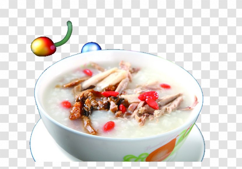 Congee Chongqing Speciality Breakfast Porridge - Asian Food - Shredded Duck Nourishing Transparent PNG