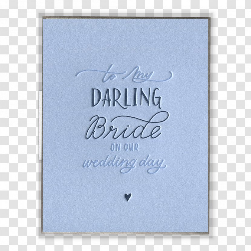 Calligraphy Greeting & Note Cards Picture Frames Rectangle Font - Blue - Letterpress Transparent PNG