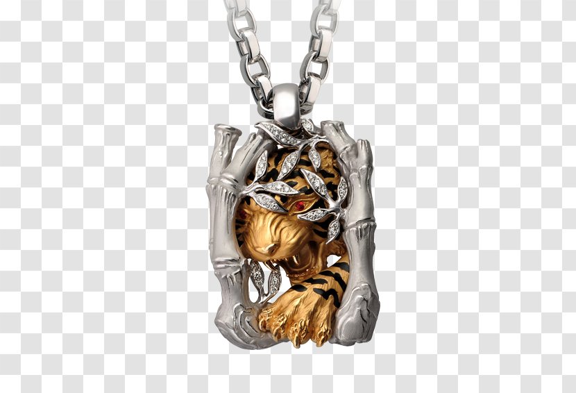 Tiger Necklace Jewellery Charms & Pendants Earring - Diamond Transparent PNG